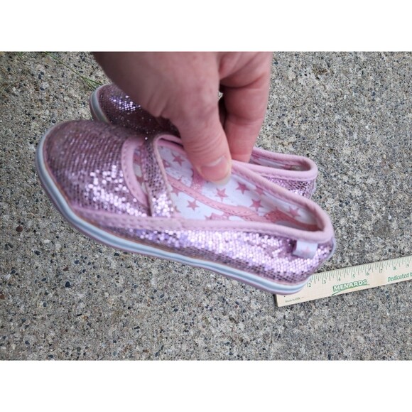 Converse One Star Pink Size 6 Toddler Mary Jane Sequin NWOT - Picture 6 of 9